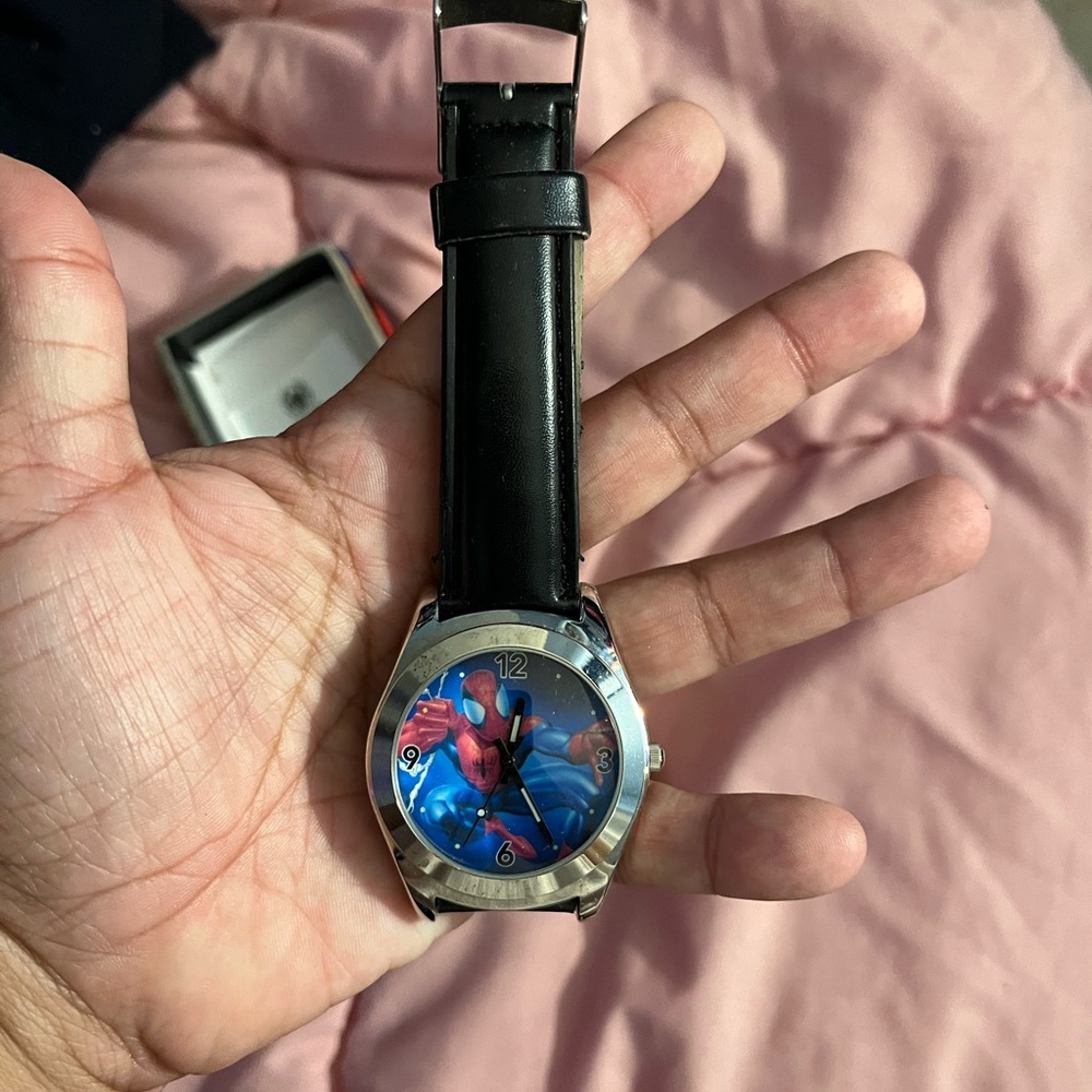 Spider-Man Black Strap Watch
